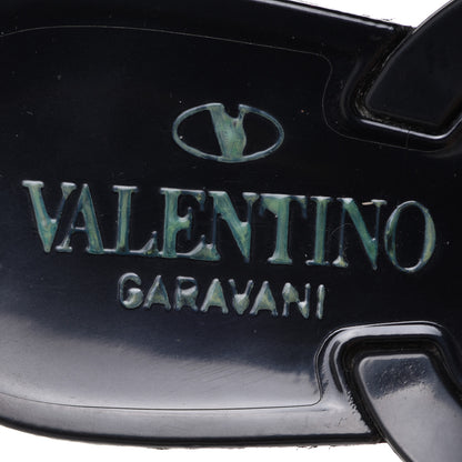 Valentino Garavani PVC Jelly Rockstud Bow Thong Sandals 38 Black 5 of 8