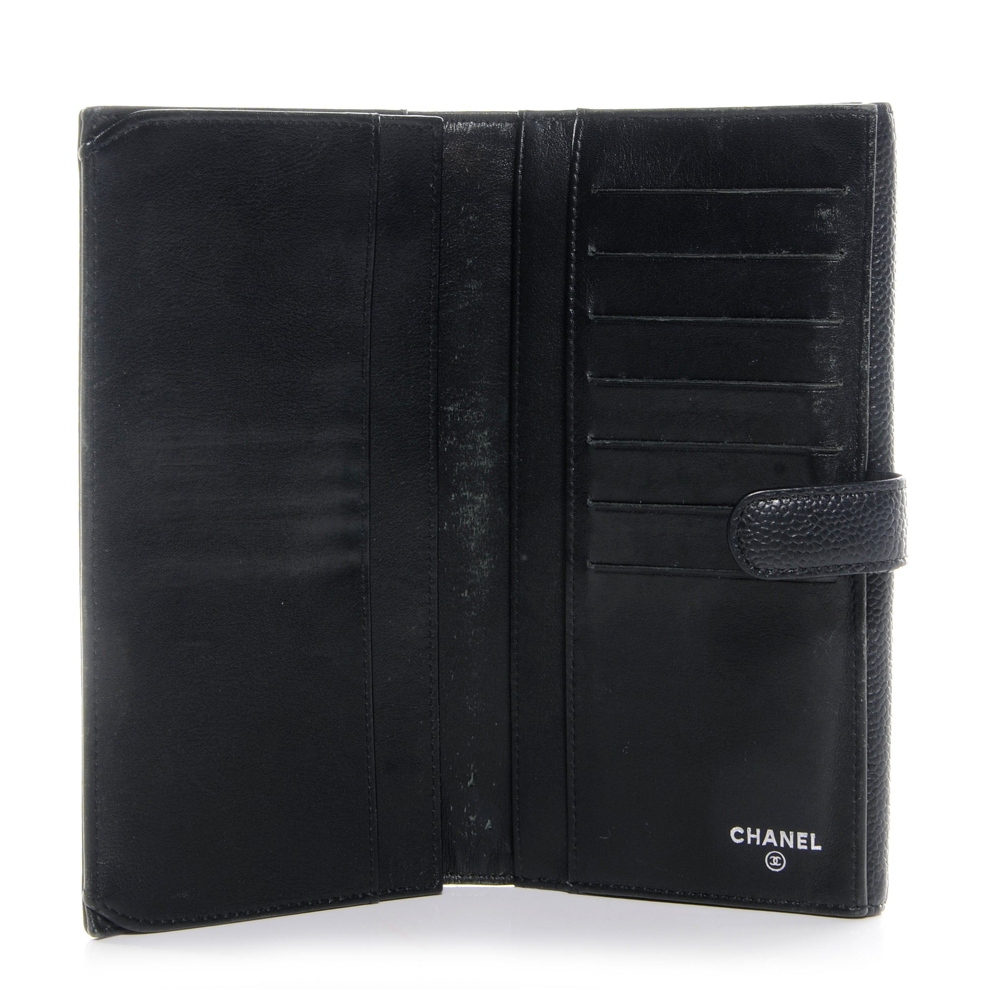 Chanel Caviar Leather CC Flap Wallet Black 5 of 7