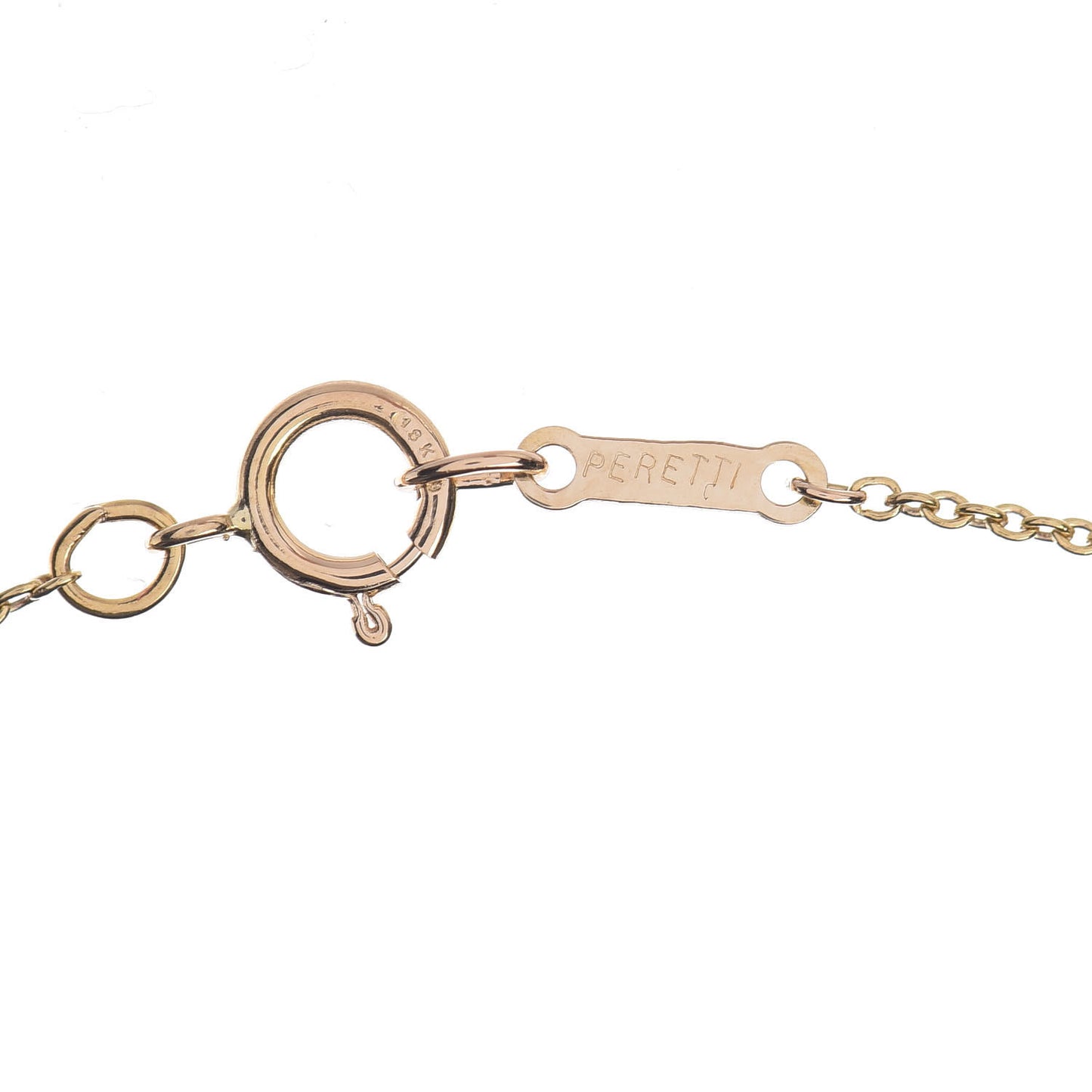 18K Yellow Gold Elsa Peretti Cross Pendant Necklace