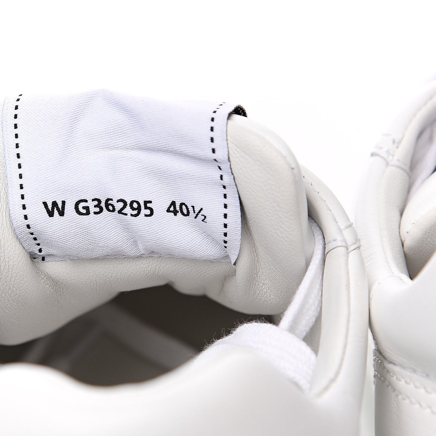 Calfskin Womens Logo Sneakers 40.5 White