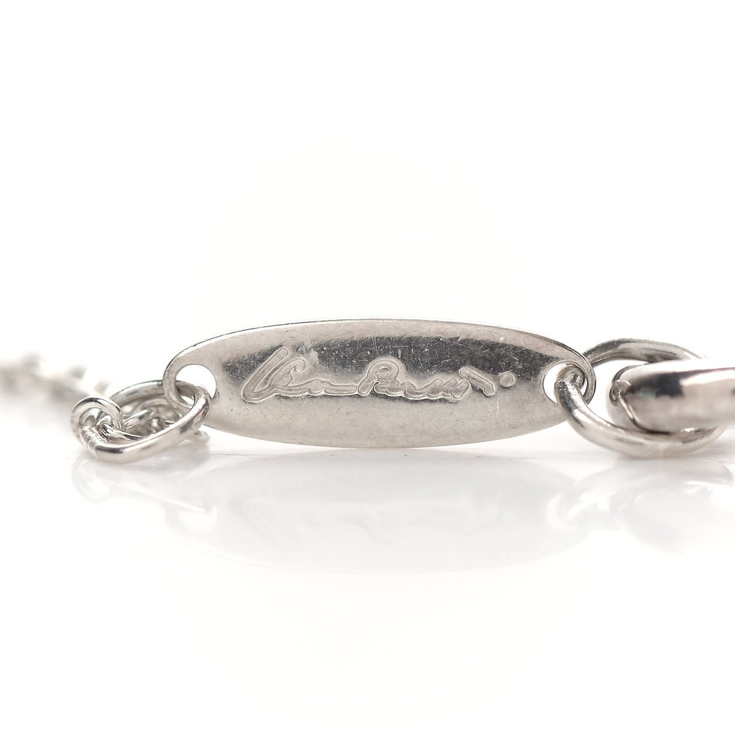Sterling Silver 16mm Elsa Peretti Cross Pendant Necklace