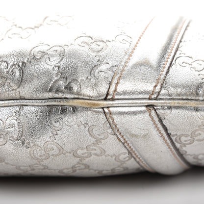 Gucci Guccissima Medium Britt Tote Silver 14 of 17