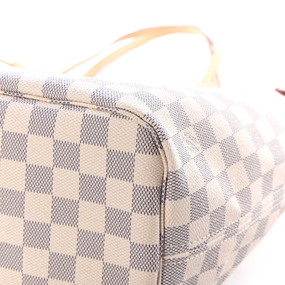 Louis Vuitton Damier Azur Neo Neverfull MM Rose Ballerine 8 of 12