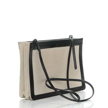 Balenciaga Cotton Canvas Pochette Crossbody Bag Black 3 of 7