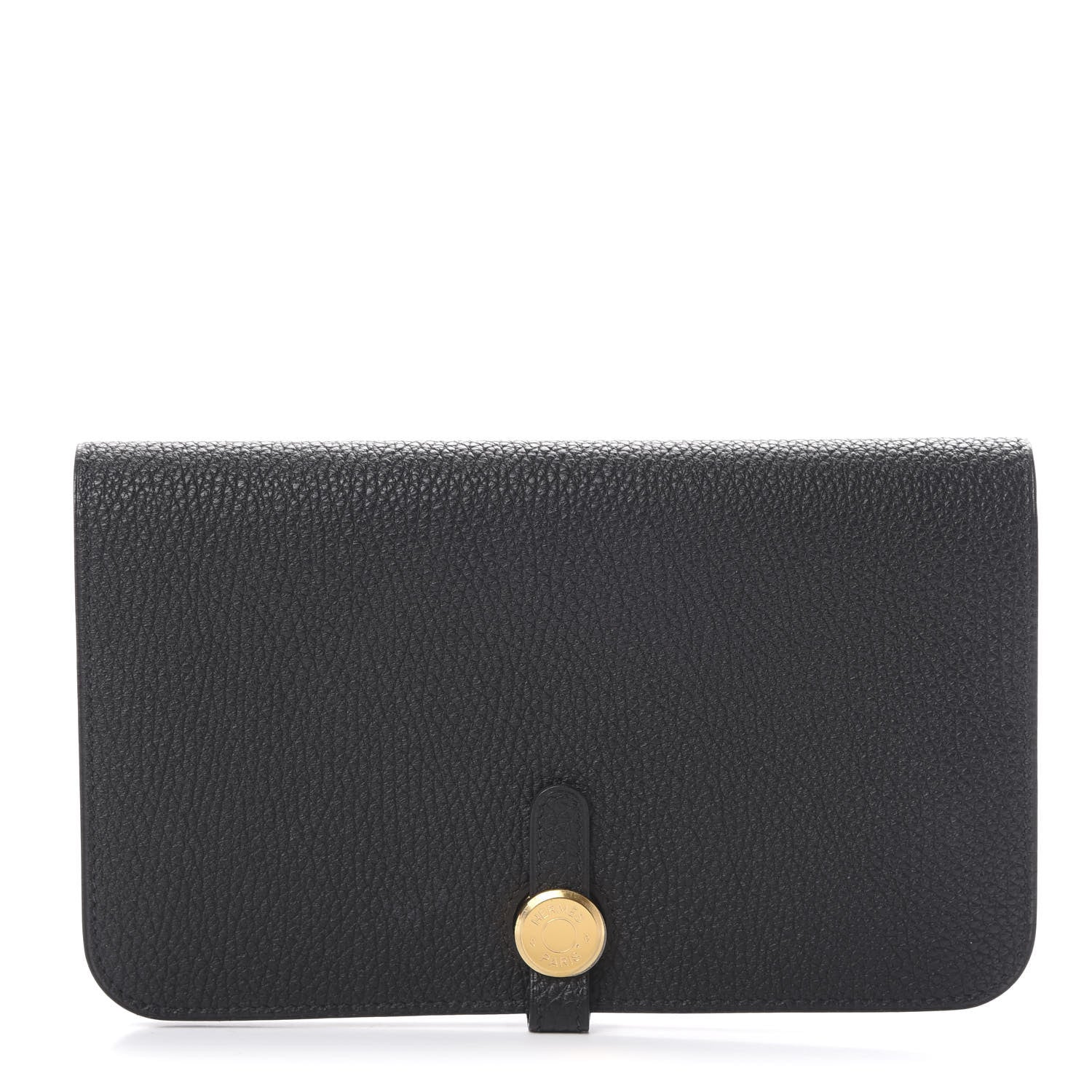 Hermes Togo Dogon Duo Wallet Black 1 of 10