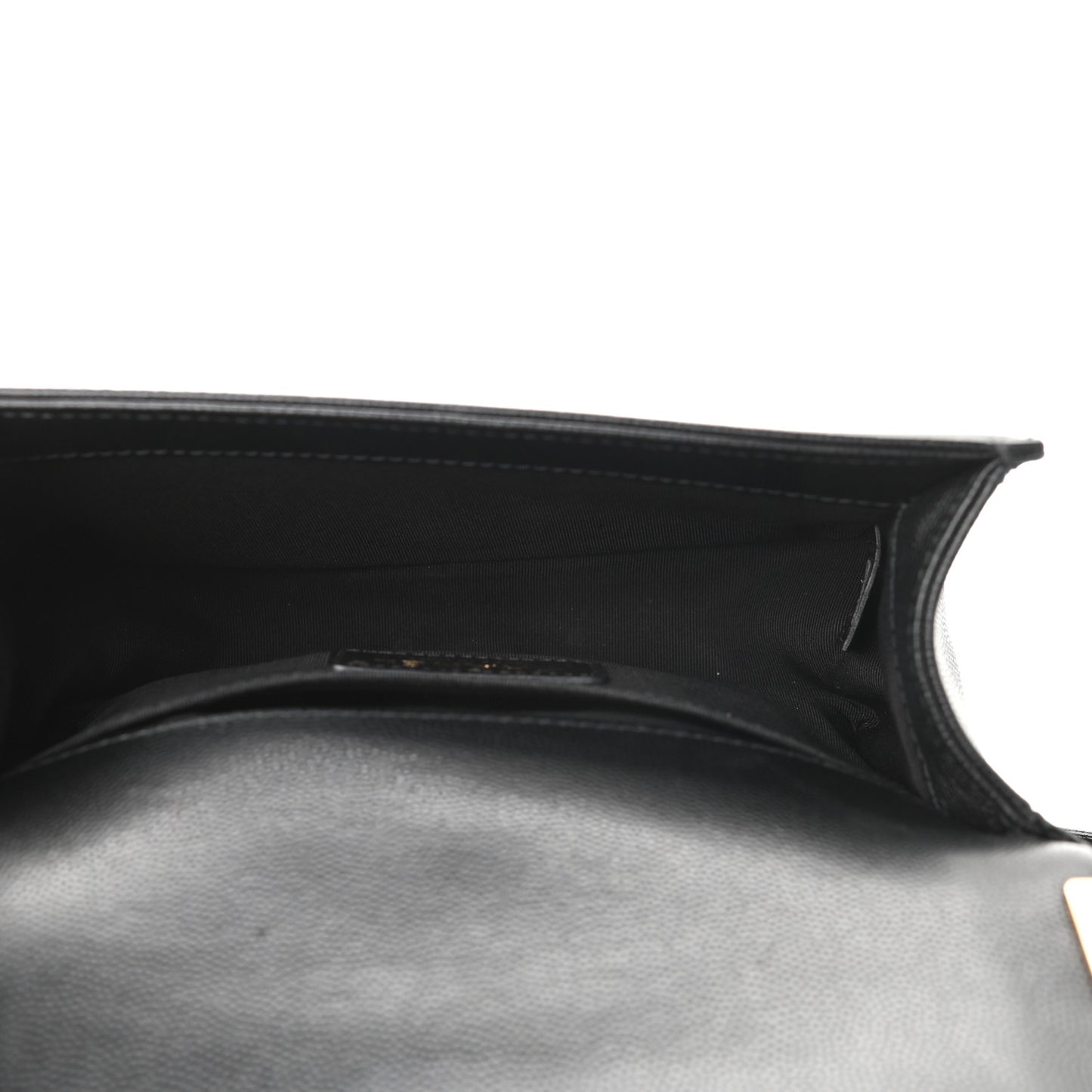 Caviar Quilted Small Boy Flap Black