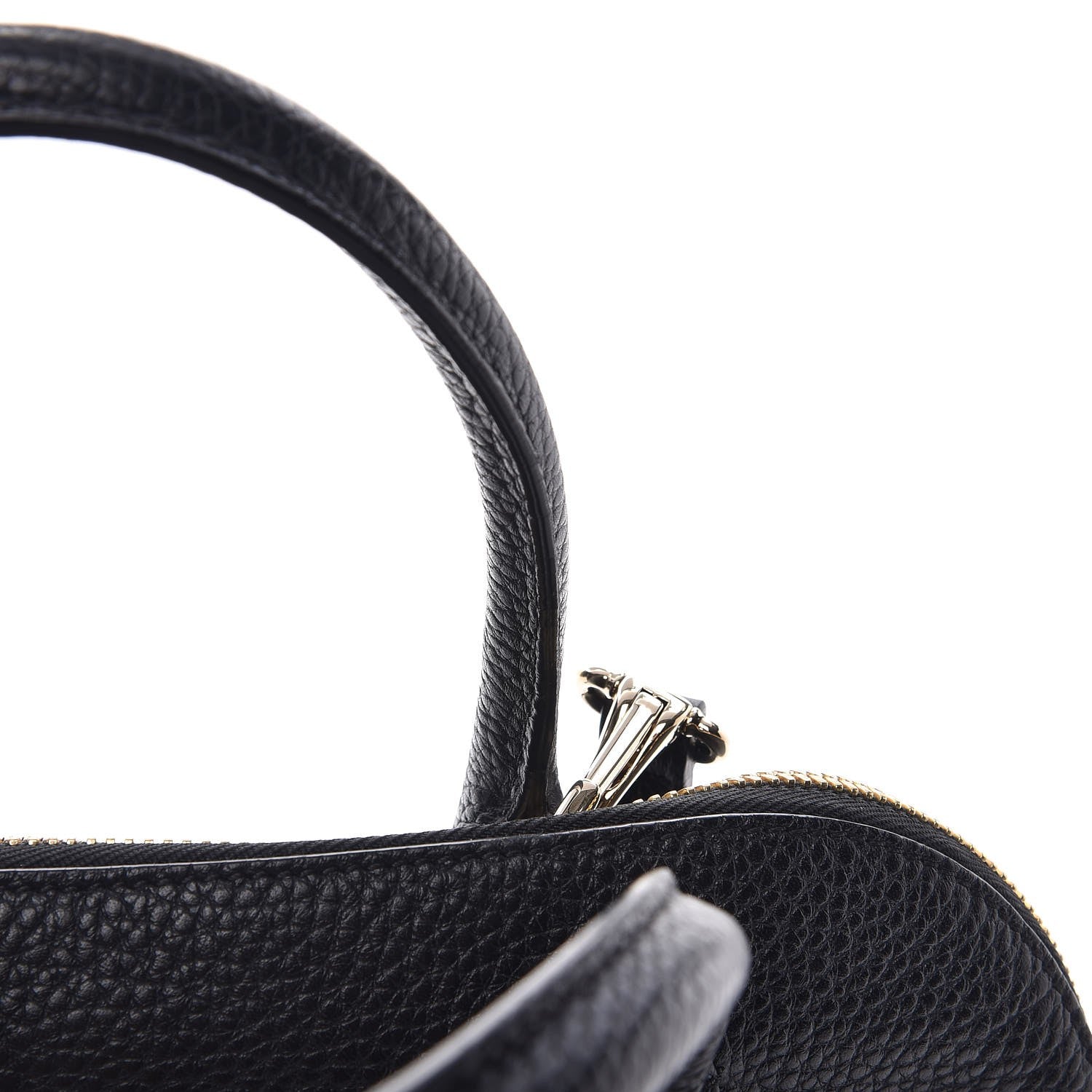 Burberry London Grainy Calfskin Small Greenwood Bowling Bag Black 10 of 14