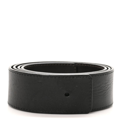Louis Vuitton Calfskin 40mm LV Initiales Reversible Belt 100 40 Black Dark Brown 2 of 7