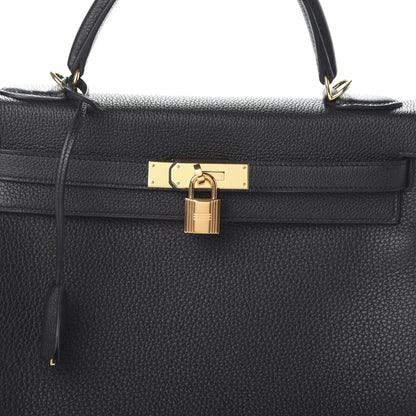 Hermes Togo Kelly Retourne 32 Black 9 of 12