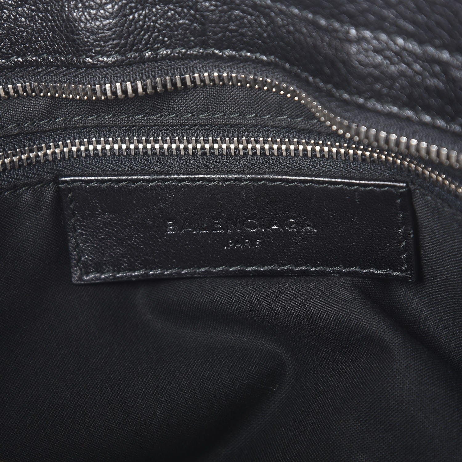 Balenciaga Chevre Silver Metallic Edge Hardware Part Time Black 7 of 13