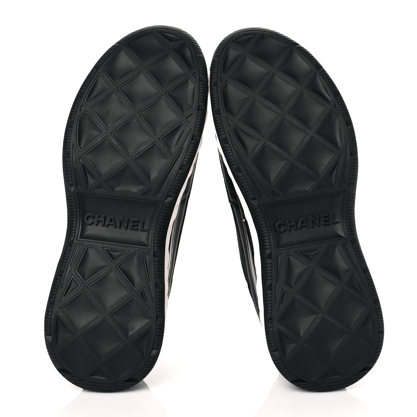 Velvet Calfskin Mixed Fibers CC Sneakers 36 Black