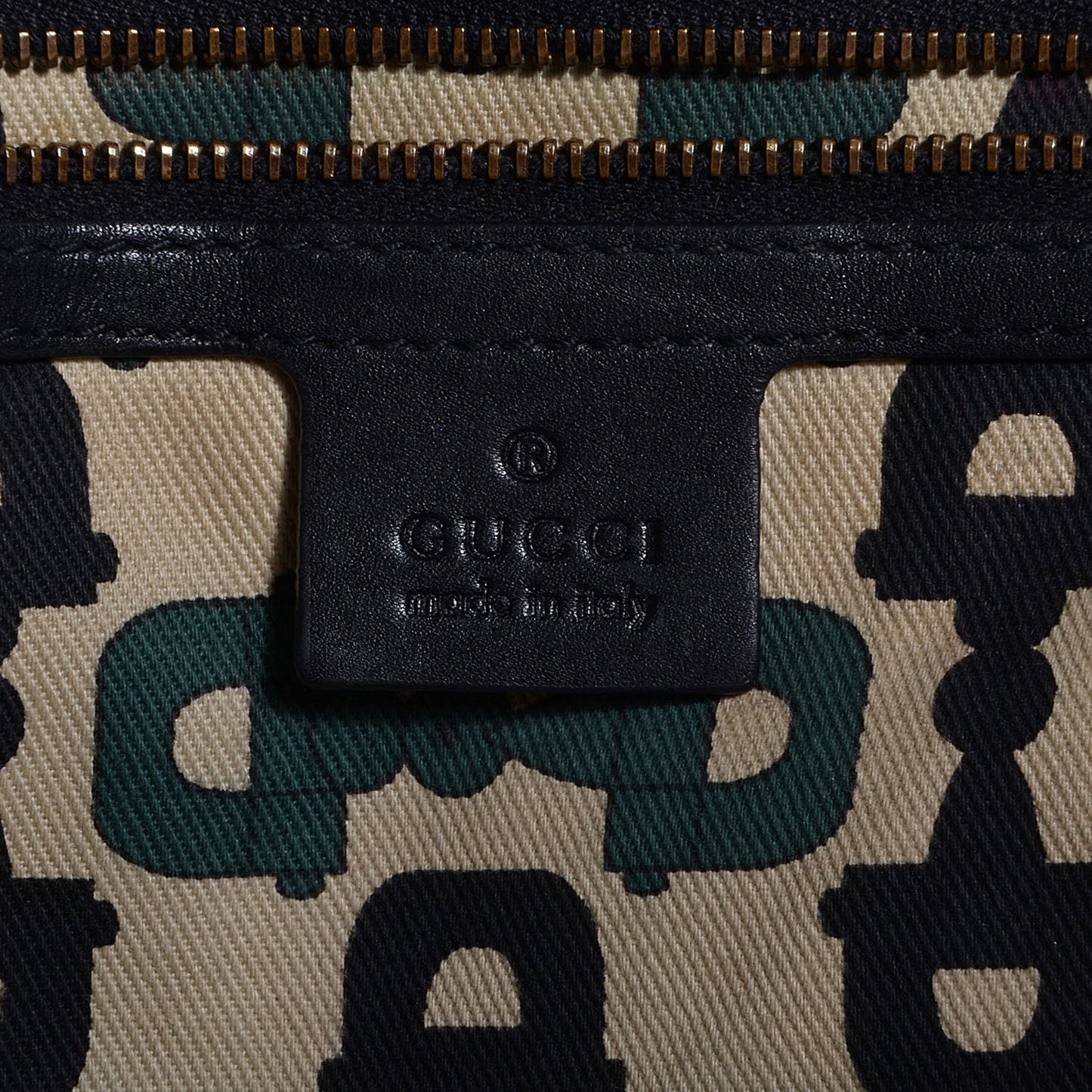 Guccissima Large Babouska Shopping Tote Black