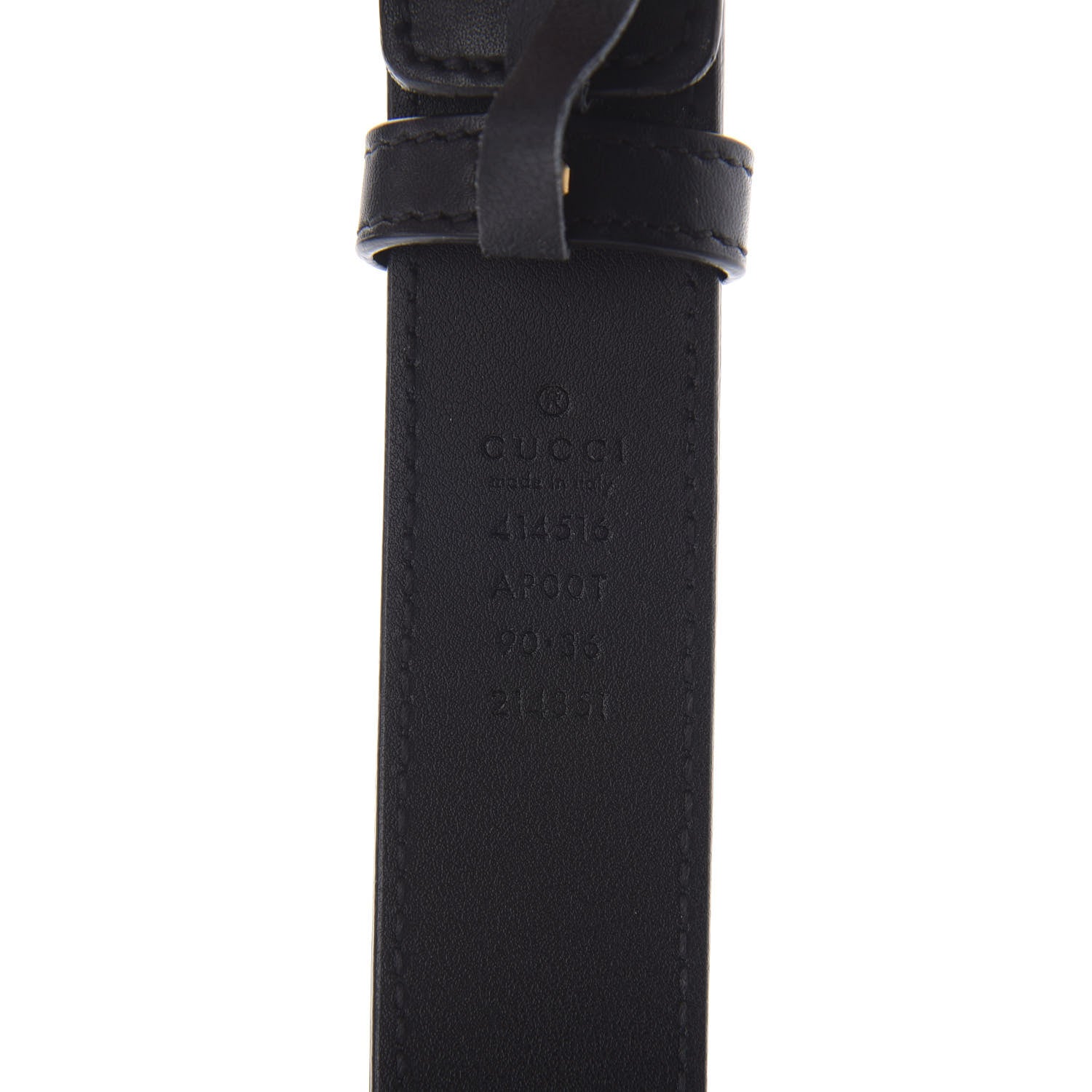 Gucci Calfskin Double G 30mm Belt 90 36 Black 5 of 5
