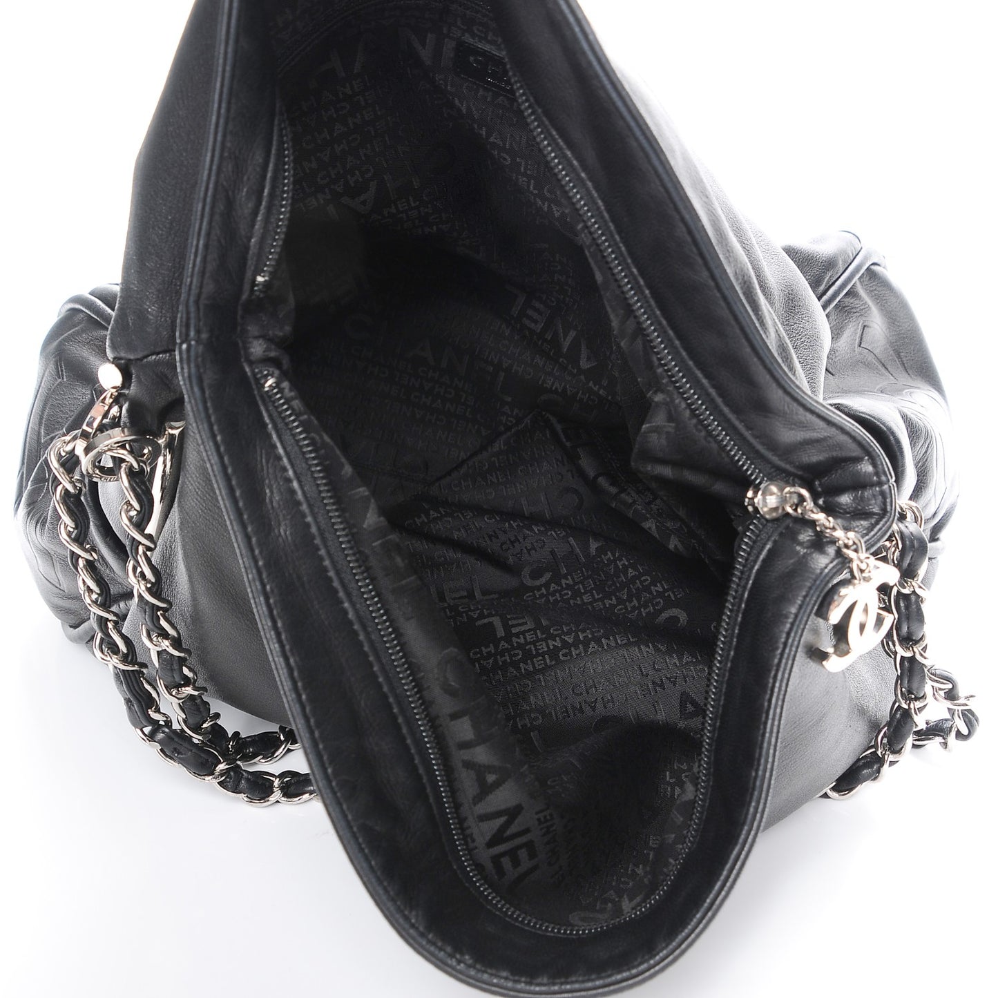 Lambskin Large Ultimate Soft Tote Black