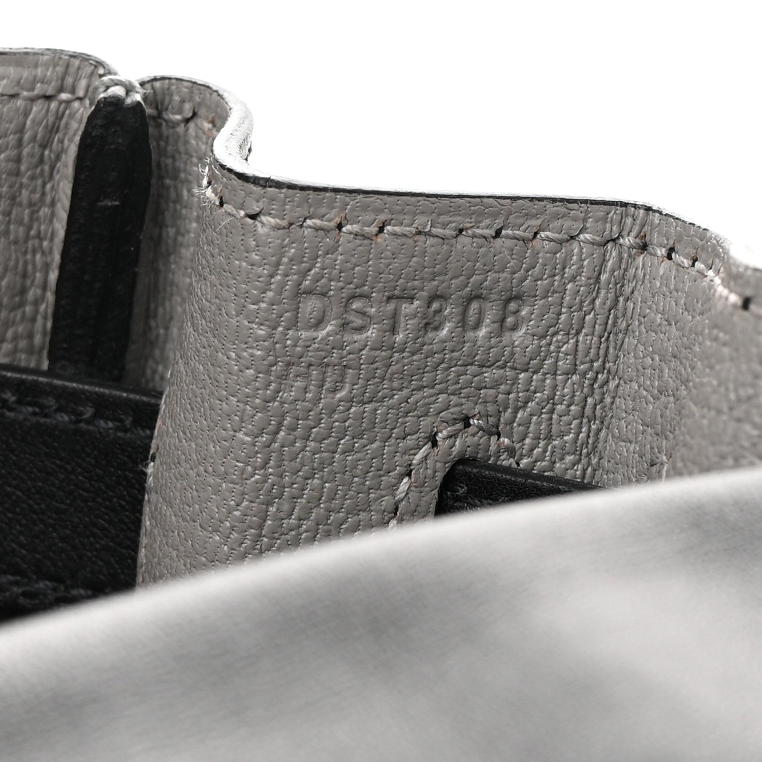 Hermes Swift Horseshoe Kelly Retourne 32 Black Gris Mouette 7 of 16