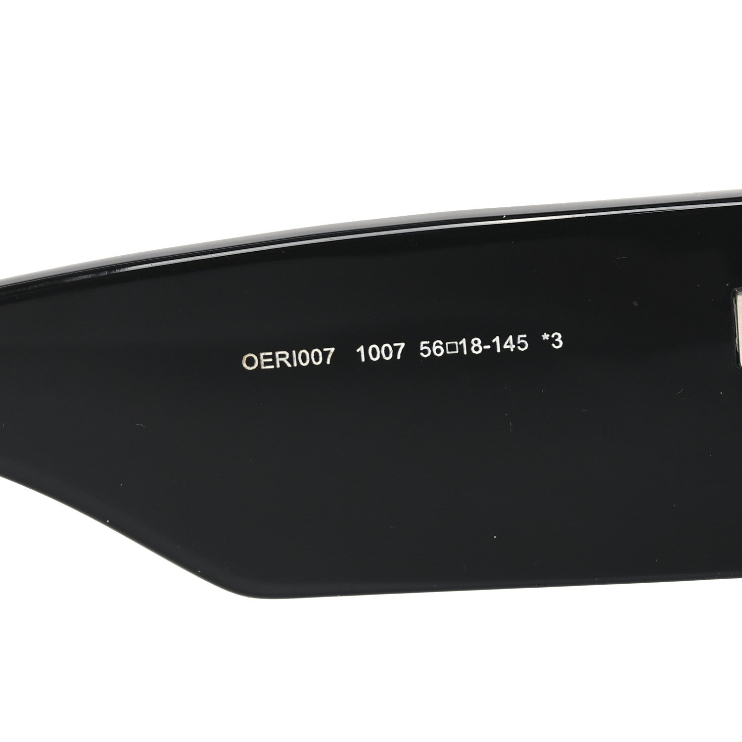 Off-White Acetate Square Tropez Sunglasses OERI007 Black 6 of 7