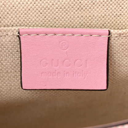 Gucci Calfskin Bamboo Web Embroidered Medium Dionysus Top Handle Bag Pink 6 of 15