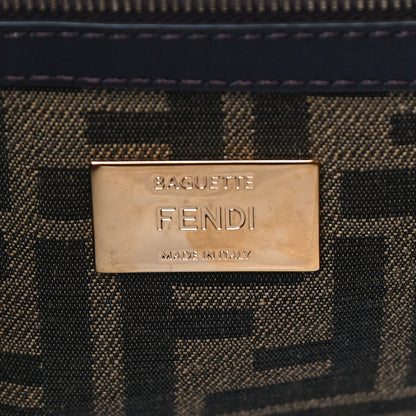 Fendi Fabric Jacquard FF 1974 Baguette Tobacco Moro Fuxia Fluo 6 of 10