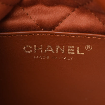 Chanel Shiny Calfskin Quilted Mini Chanel 22 Light Brown 6 of 11