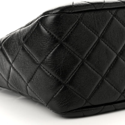 Chanel Lambskin Quilted Hobo Black 9 of 10