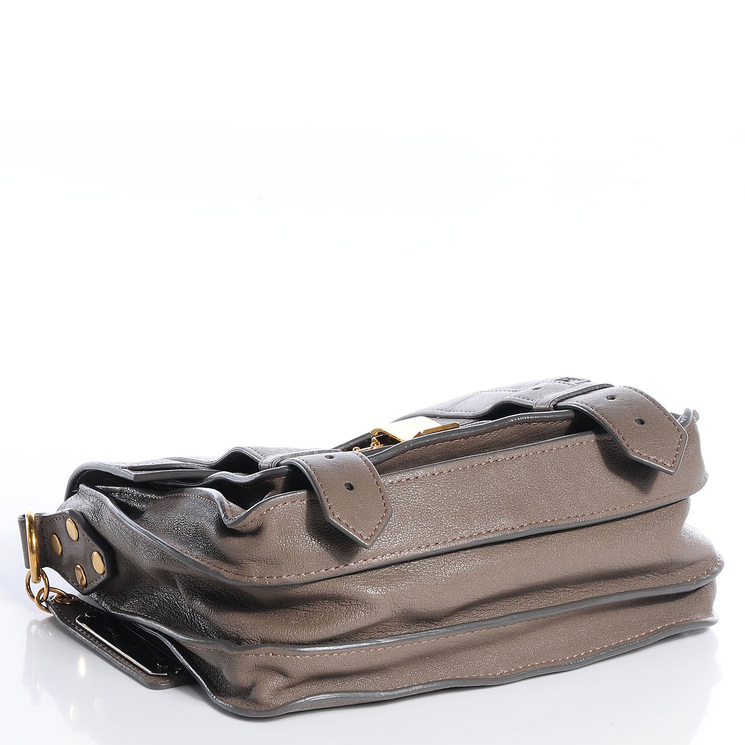 Proenza Schouler Leather PS1 Pouch Messenger Bag Smoke 8 of 14