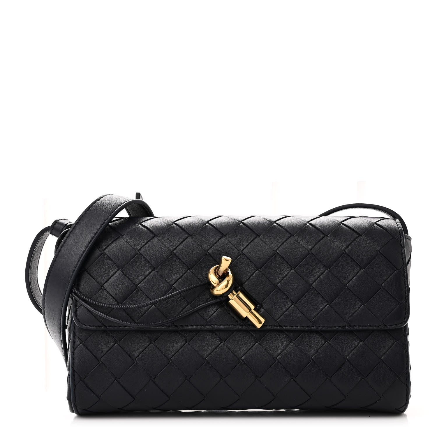Bottega Veneta Nappa Intrecciato Andiamo Shoulder Bag Space 1 of 9