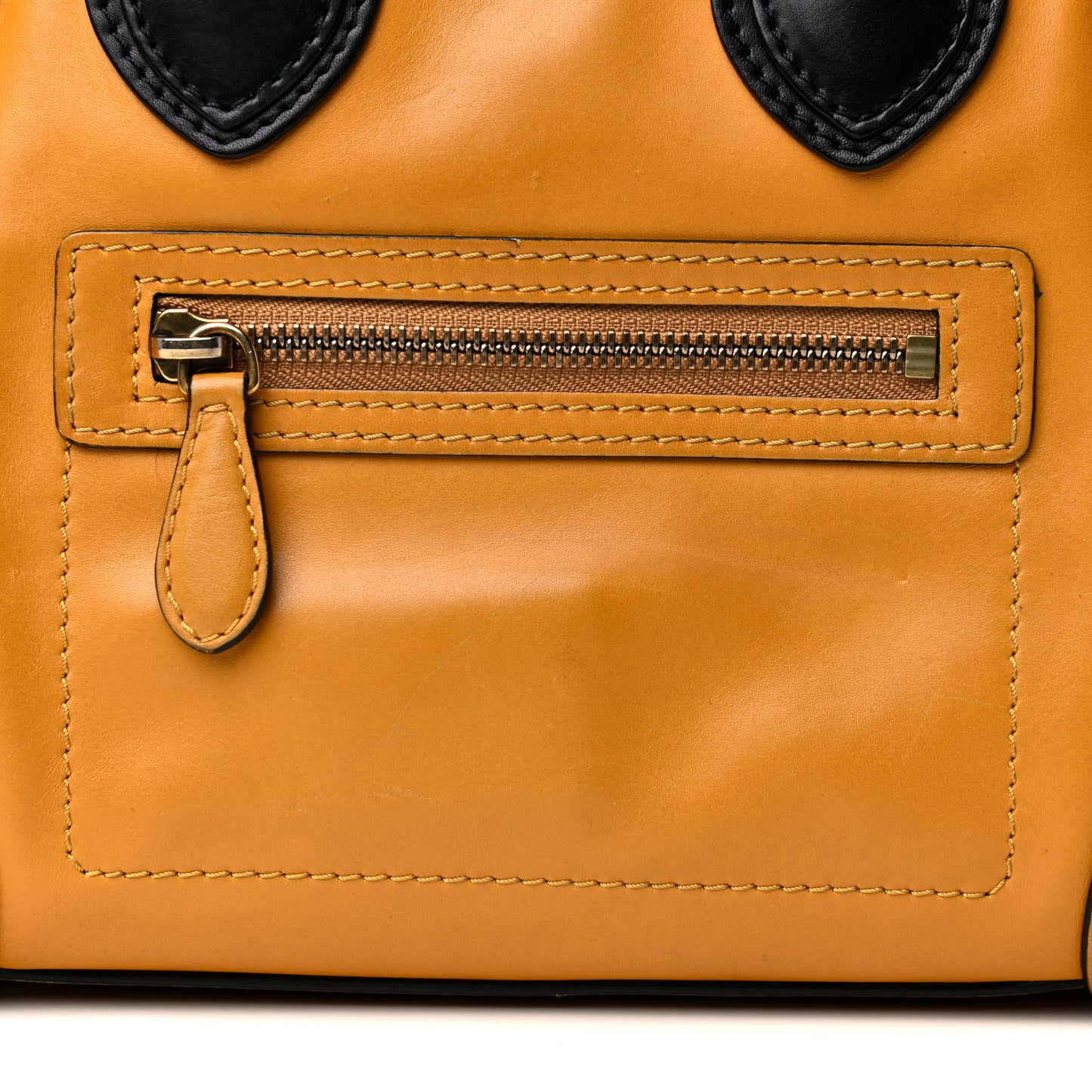 Smooth Calfskin Micro Luggage Amber