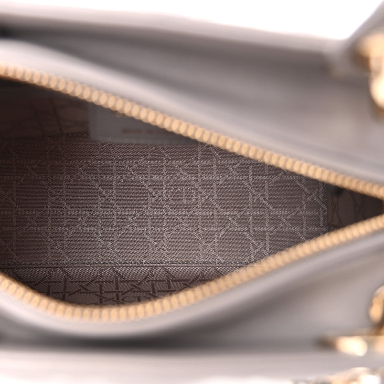 Christian Dior Lambskin Cannage Medium Lady Dior Grey 5 of 10