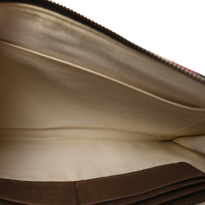 Gucci GG Supreme Monogram Courrier Embroidered UFO Pouch Beige New Acero 5 of 6