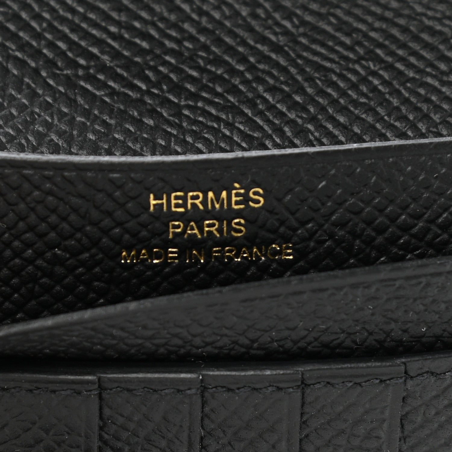 Hermes Epsom Bearn Compact Wallet Black 6 of 9
