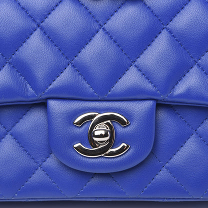 Chanel Lambskin Quilted Mini Rectangular Flap Royal Blue 13 of 13
