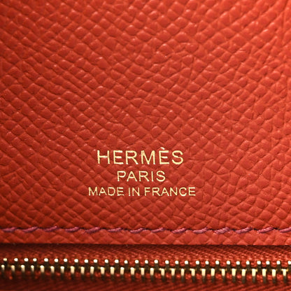 Hermes Epsom Casaque Kelly Sellier 28 Deep Bleu Mykonos Brique 6 of 11