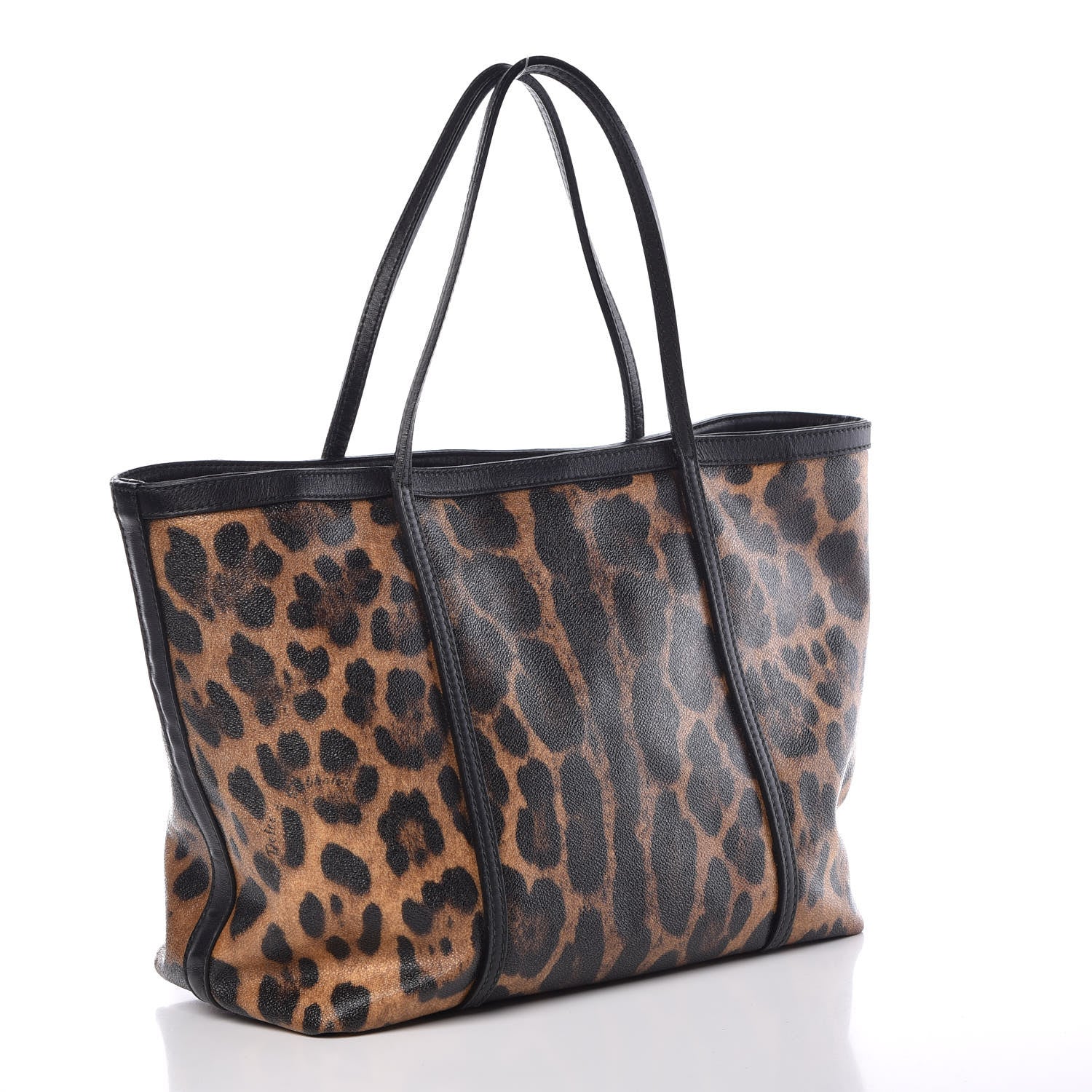 Dolce & Gabbana Coated Canvas Leopard Print Miss Escape Tote 3 of 7