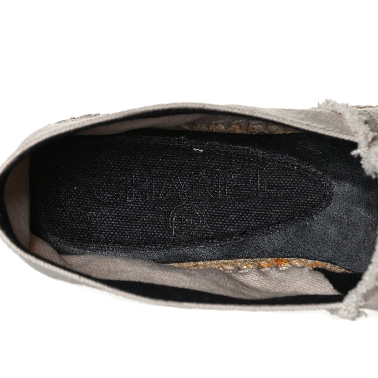 Canvas CC Espadrilles 39 Beige Clair Black