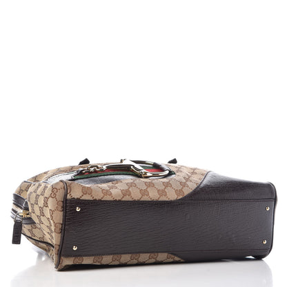 Gucci Monogram Hasler Boston Dark Brown 4 of 19