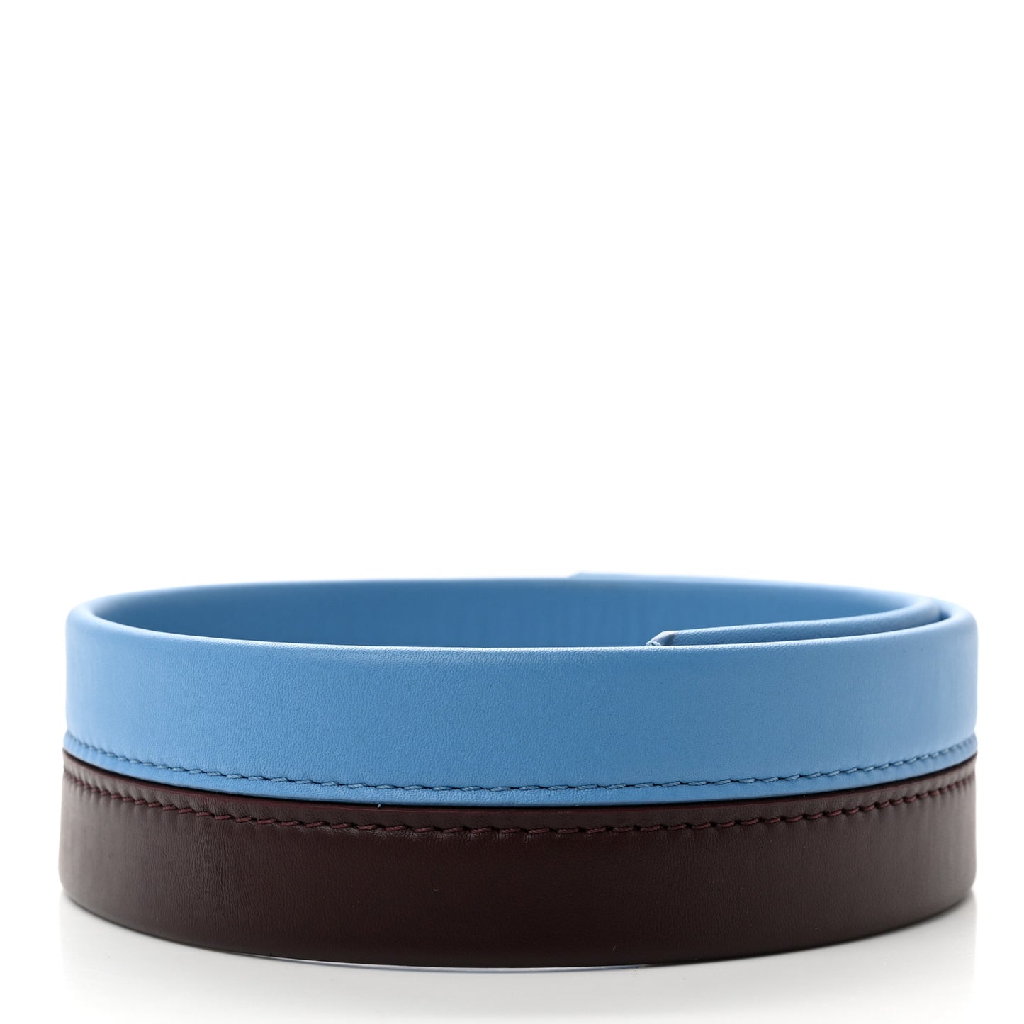 Calfskin Cluny MM Shoulder Strap Blue Glacial