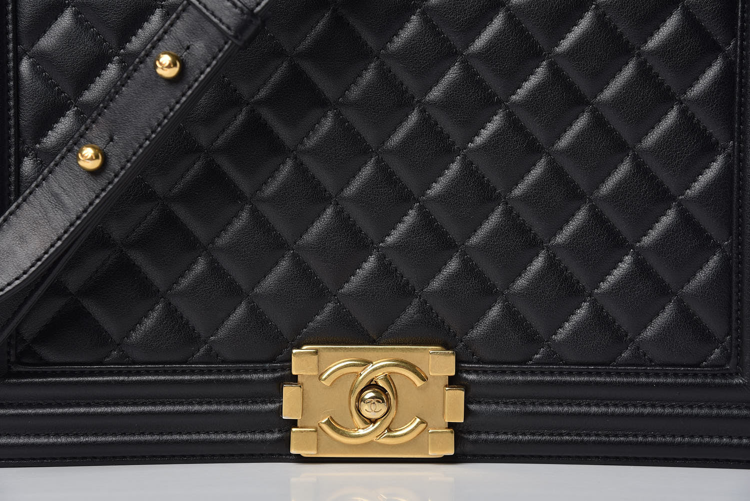 Chanel Calfskin Quilted New Medium Boy Flap Black 11 of 14
