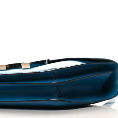 Hermes Tadelakt Constance 18 Bleu Izmir 11 of 12