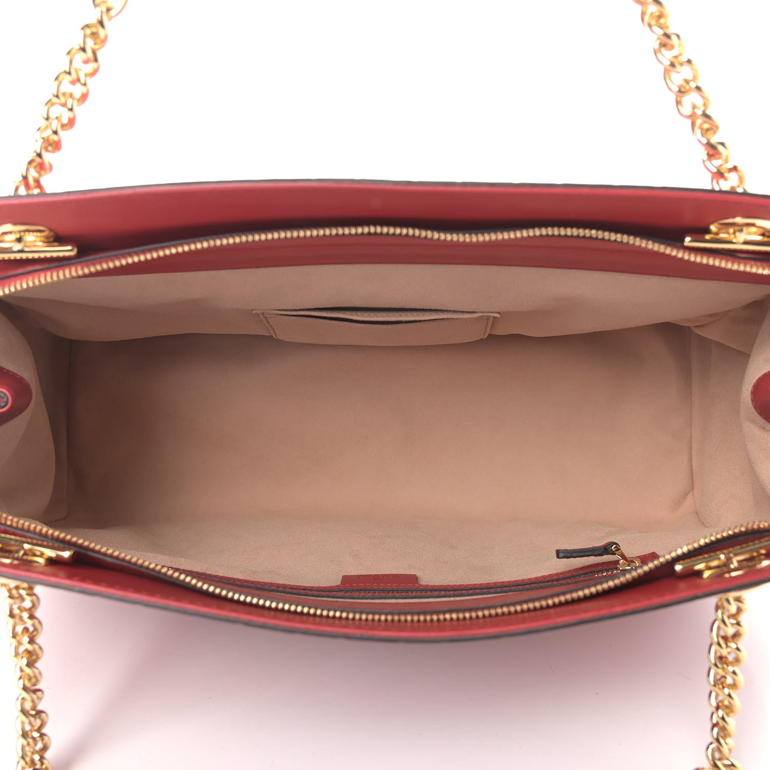 Gucci Soft Guccissima Signature Large Shoulder Tote Bag Hibiscus Red 5 of 9