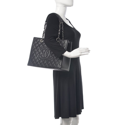 Chanel Caviar Quilted Grand Shopping Tote GST Black 2 of 11