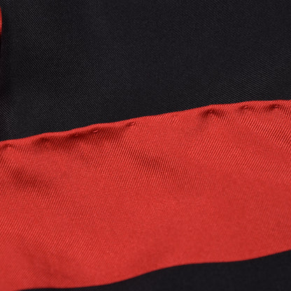 Gucci Silk Coco Capitan Logo Scarf Black 6 of 7