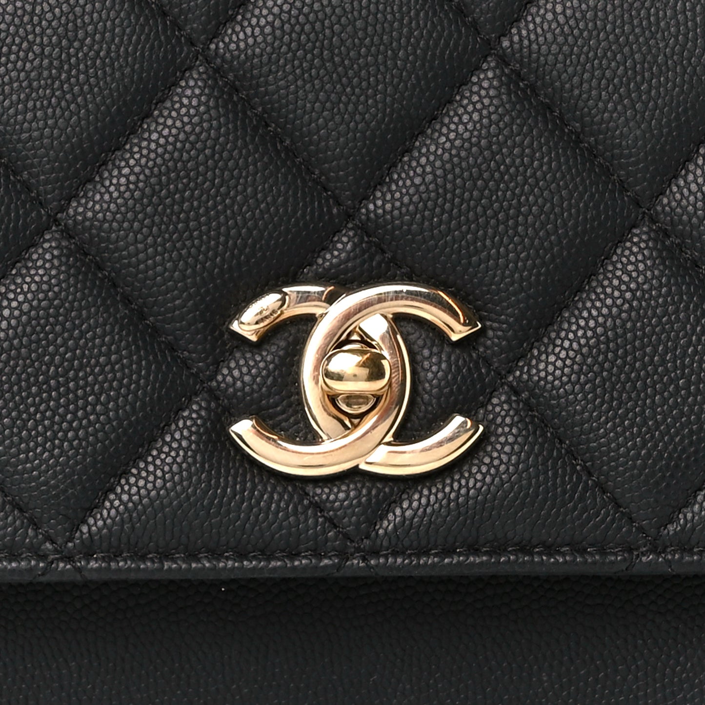 Caviar Quilted Small Business Affinity Flap Black