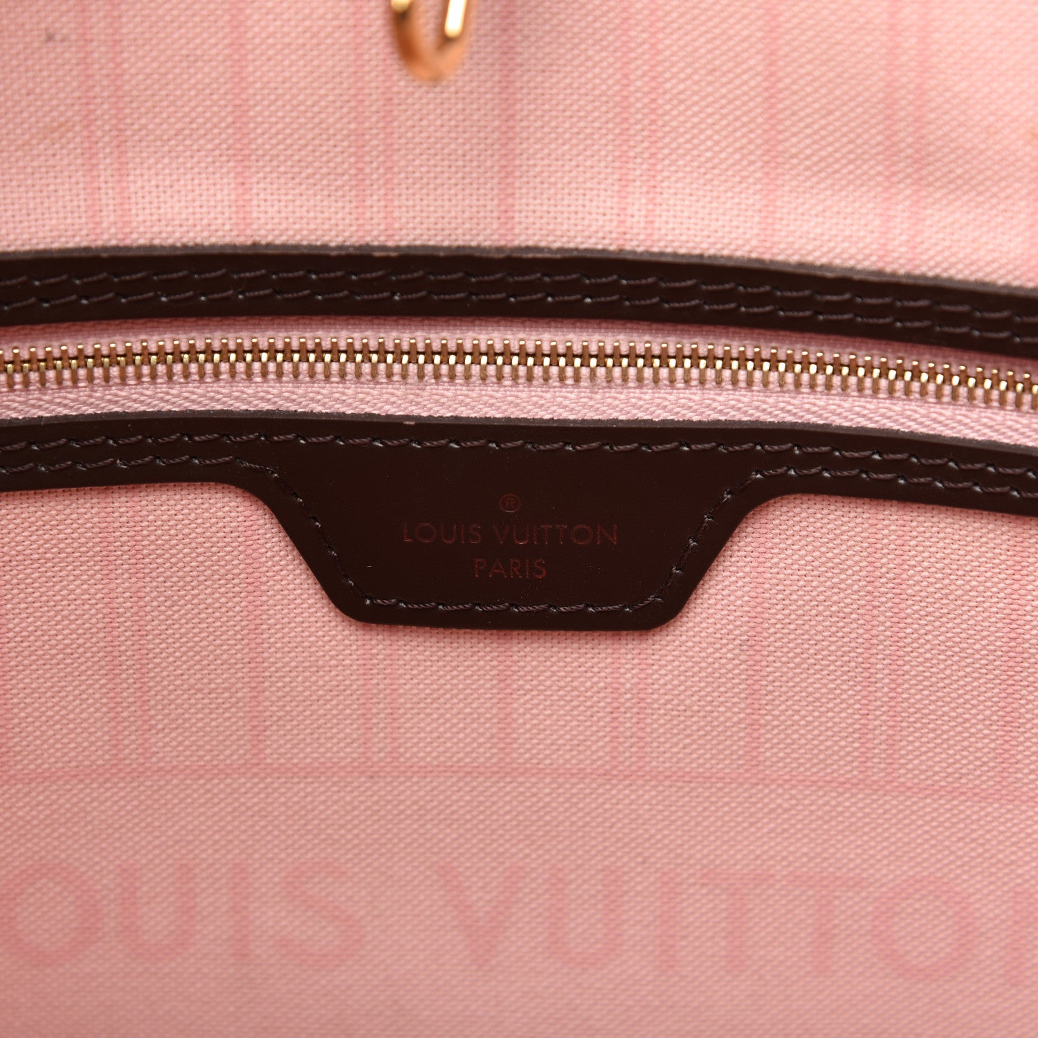Louis Vuitton Damier Ebene Neo Neverfull MM Rose Ballerine 8 of 9