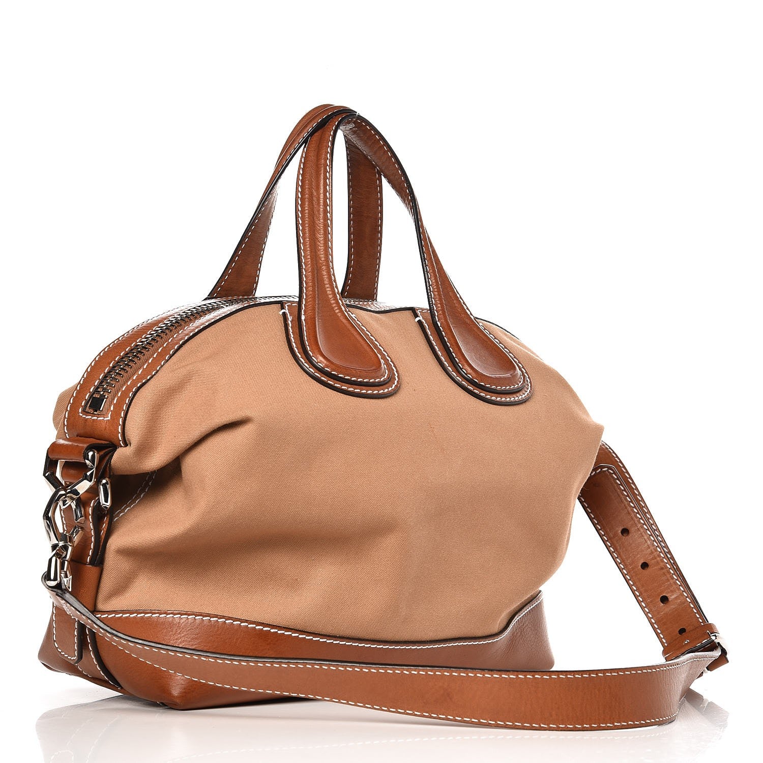 Givenchy Canvas Calfskin Small Nightingale Tan Light Brown 4 of 10
