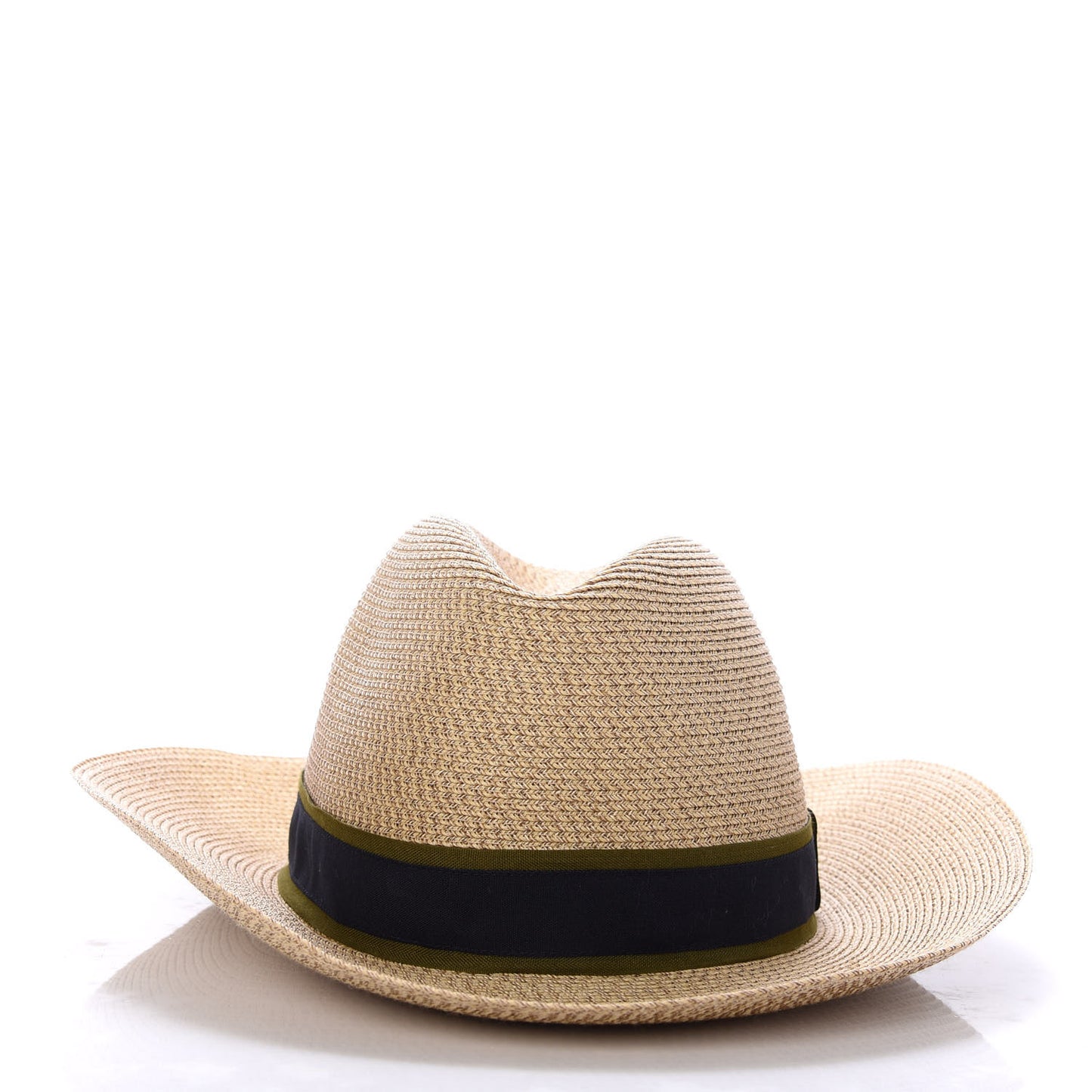 Straw Grosgrain Hat 56