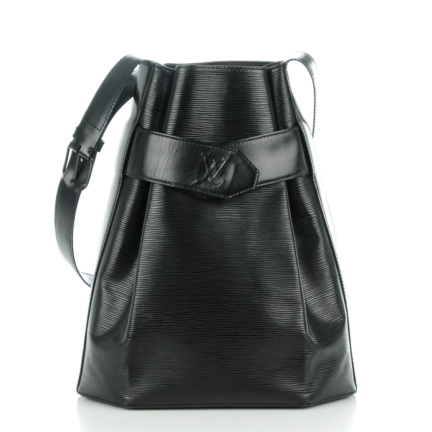 Louis Vuitton Epi Sac D'Epaule GM Black 3 of 10