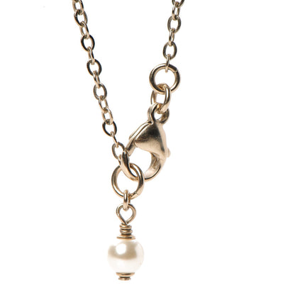 Chanel Crystal Pearl CC Lariat Necklace Gold 4 of 7
