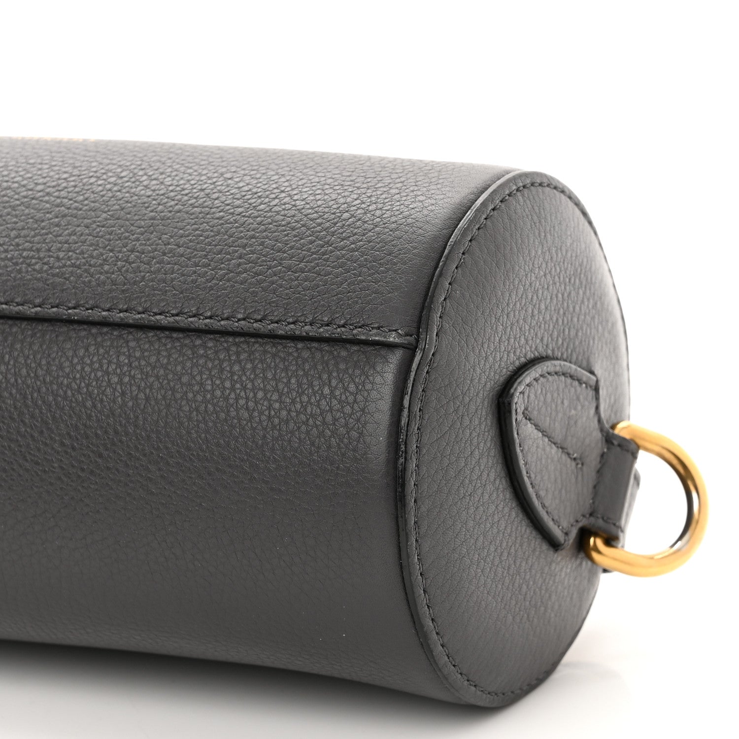 Burberry Calfskin The Barrel Bag Charcoal Grey 10 of 12