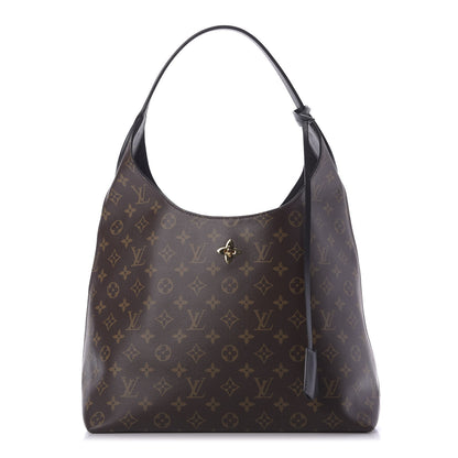 Louis Vuitton Monogram Flower Hobo Black 1 of 9