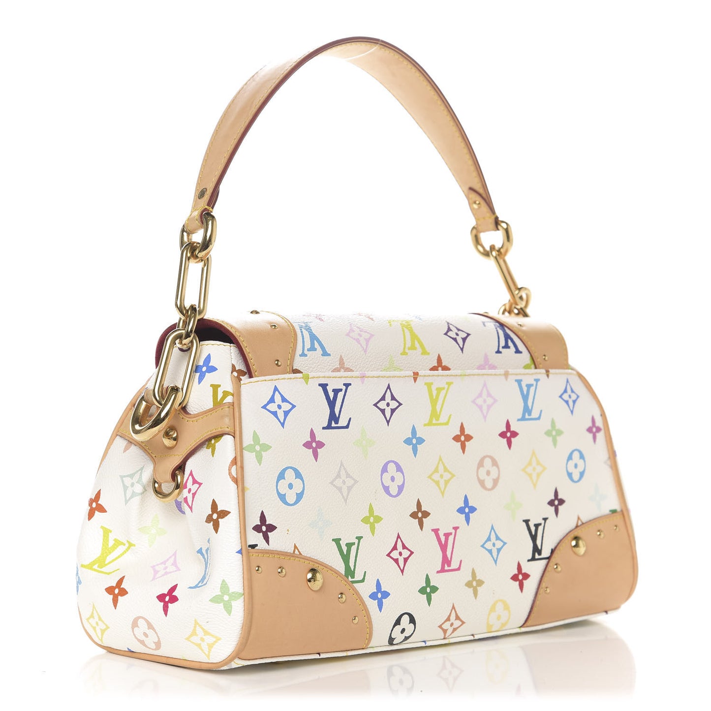 Monogram Multicolor Beverly MM White